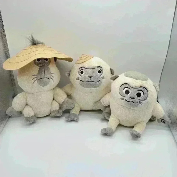 (3 )Disney Raya and the Last Dragon Ongis Plush Monkey Stuffed Animal Toy - Picture 1 of 6